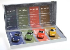 1:43 MINICHAMPS 1967-68 PORSCHE 911 Set (911S/911T/911L/911E) LIM. DEALER ED.