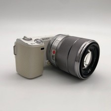 Sony Alpha NEX-5N Mirrorless Camera White Body  Lens E 18-55mm f/3.5-5.6 OSS