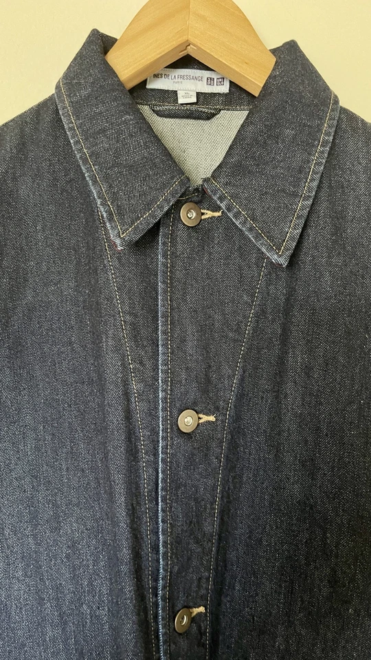 Ines De La Fressange Paris Blue Denim Utility Jacket Size XL Unisex NWOT - Image 3 of 4