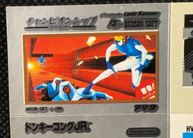 Donkey Kong Jr. Rode runner Famicom sticker Amada Nintendo Very Rare