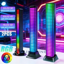 RGB LED Music Sync Sound Control Rhythm Strip Light Car Bar Home Atmosphere Lamp