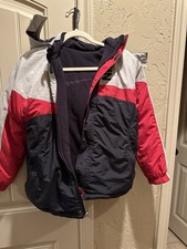 Vintage Nike Reversible Jacket Boys Black Red Gray Size Large 14-16
