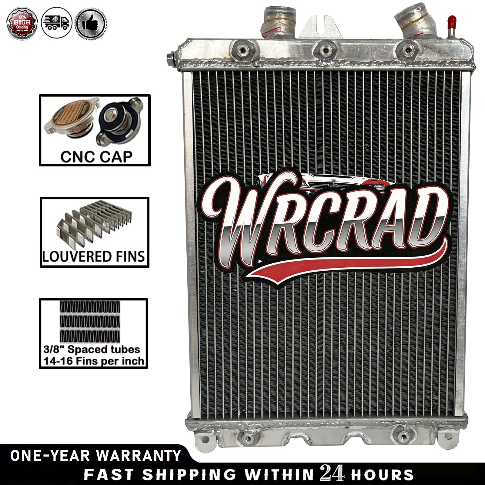 Left Aluminum Radiator Fit 2000-2006 Ferrari 360 3.6L W/O Sensor hole NO Sensor