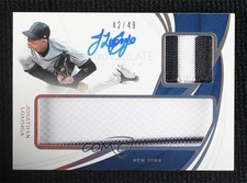 2019 Panini Immaculate Doubles Gold 42/49 Jonathan Loaisiga #D-JL Auto 6fs