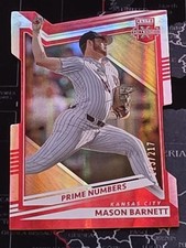 2022 Panini Elite Extra Edition - Mason Barnett #87 Prime Numbers C Die-Cut /217
