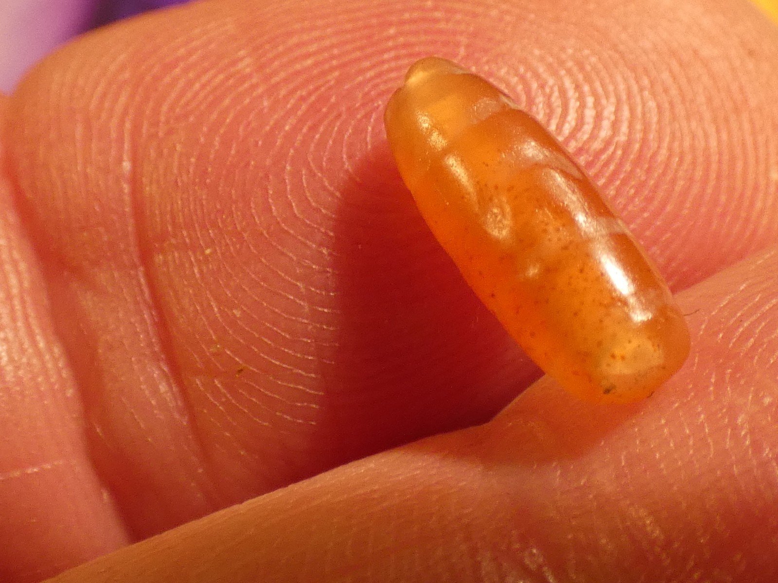 ANCIENT PYU TUBULAR SHAPE LINE DECORATED WORN AGATE HEIRLOOM BEAD 11.2-4.3 MM