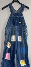 1950’s Can't Bust 'Em Gold Label Blue Denim Bib Overalls Union USA Made VTG Lee