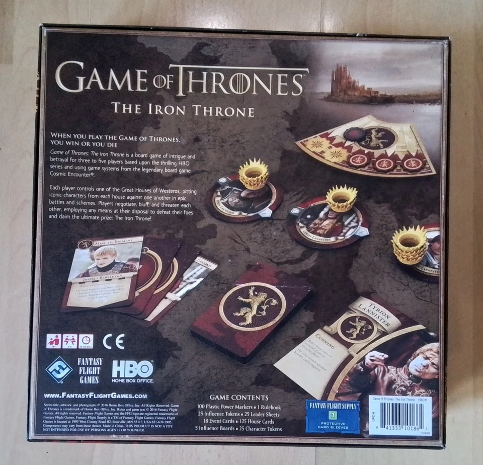 Game Of Thrones - The Iron Throne Board Game. - Image 2 of 4
