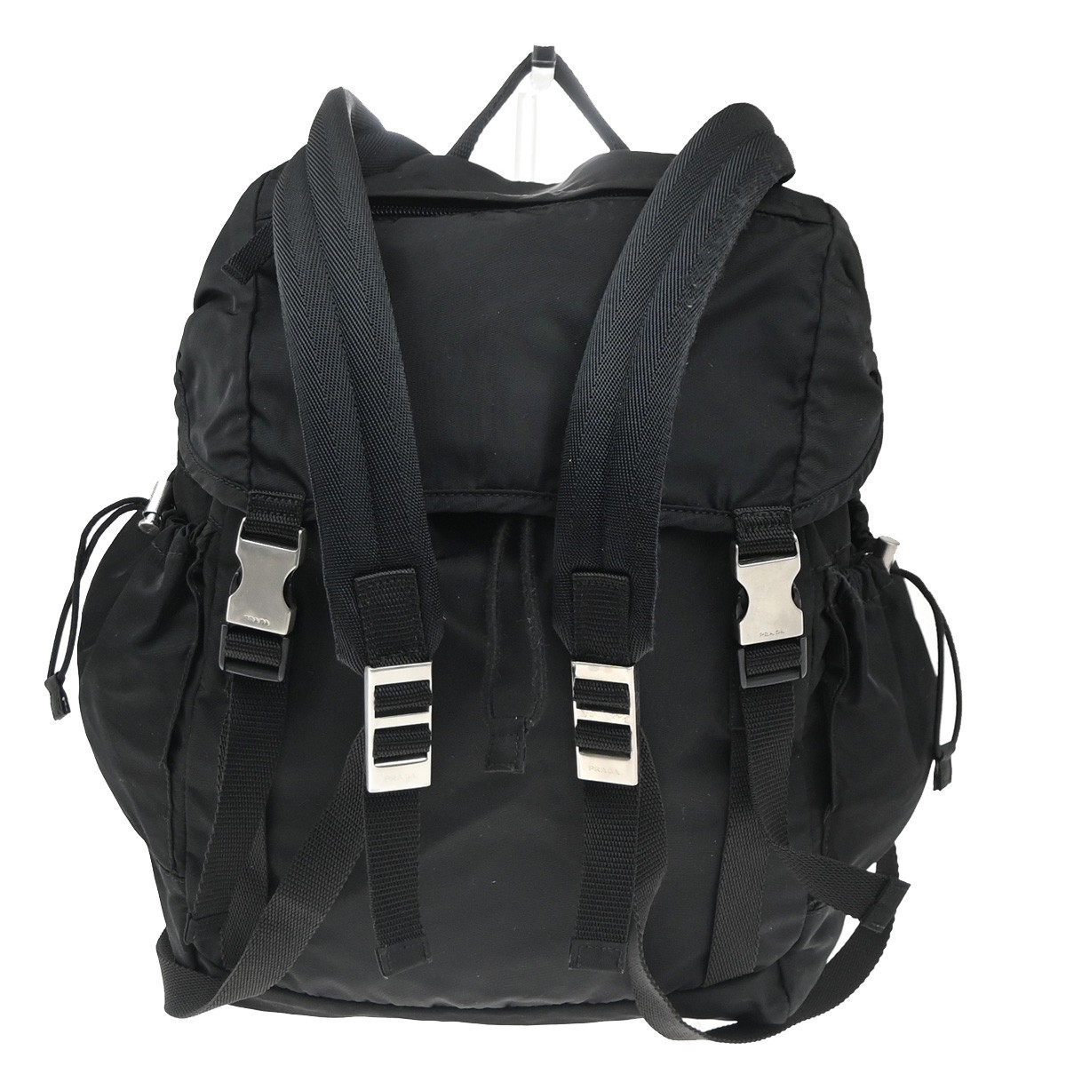 PRADA Logo Tessuto Drawstring Back Pack Bag Nylon Canvas  display picture 2