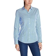 Eddie Bauer Women's Wrinkle-Free Long-Sleeve Shirt - Print
