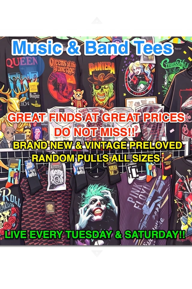 🎶 Music|Band TSHIRTS - VINTAGE & OZZY/PANTERA/FOO FIGHTERS/ALICE COOPER