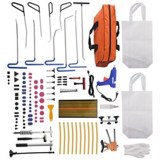89pcs Paintless Dent Removal Rods Stainless Steel Rod Tool Dent Repair Kit