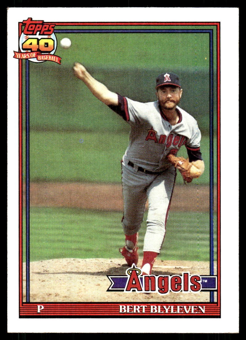 Bert Blyleven 1991 Topps #615 Angels FREE SHIPPING StackedPacks