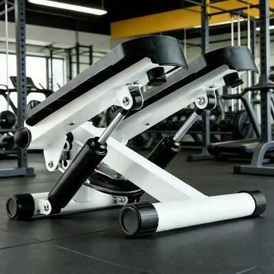 Fitness Stepper Schwarz 120kg Belastbarkeit, Heimtrainer für Körperformung
