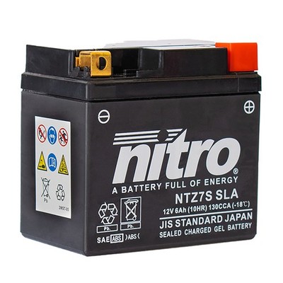 Nitro Batterie 12V 6AH YTZ7S Gel (für: Honda CBR 1000 RR Fireblade ABS SC77 17 )