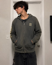 Vintage Juicy Couture Mens Zip Hoodie Size Small Y2K Surf Skate Made in USA