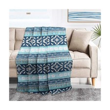 NEWLAKE Quilted Throw Blanket for Bed Couch Sofa, Boho Chic Pattern... Fast Ship