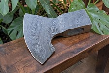 CUSTOM MADE HAND FORGED DAMASCUS STEEL AXE HEAD HATCHET TOMAHAWK 933
