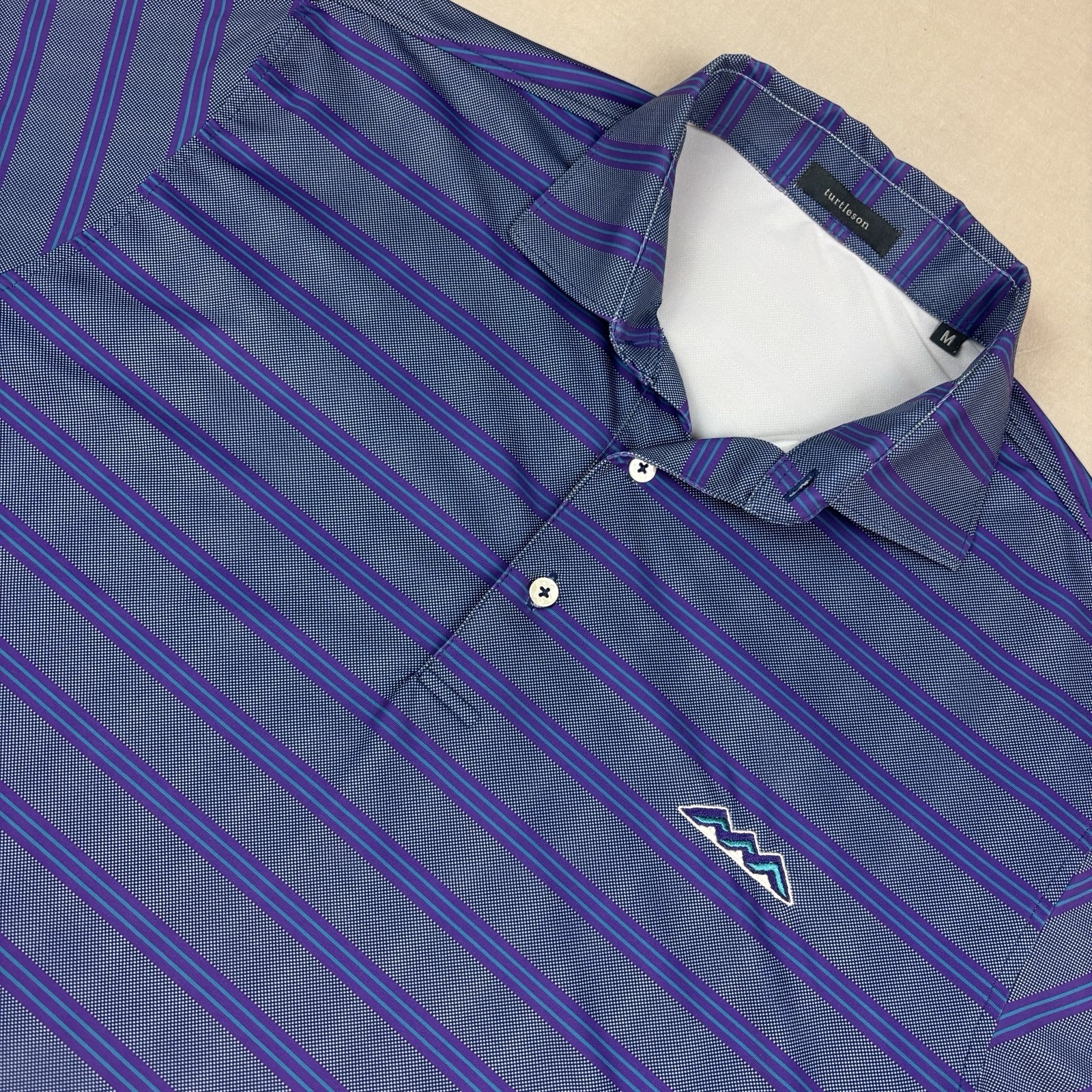 Turtleson Performance Purple Striped Mountain Log… - image 1