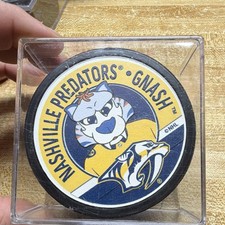Nashville Predators Gnash Mascot NHL Hockey Puck Officially Licensed