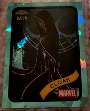 2025 Topps Chrome Marvel Sapphire - Cloak Card#62 - Aqua Refractor #62/75