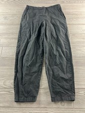 Eileen Fisher jogger Pants Womens Petite Small Black Hemp Cotton Pull On