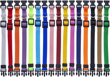 Okuna Outpost Puppy Collars - Quick-Release Buckle - Color-Coded Adjustable
