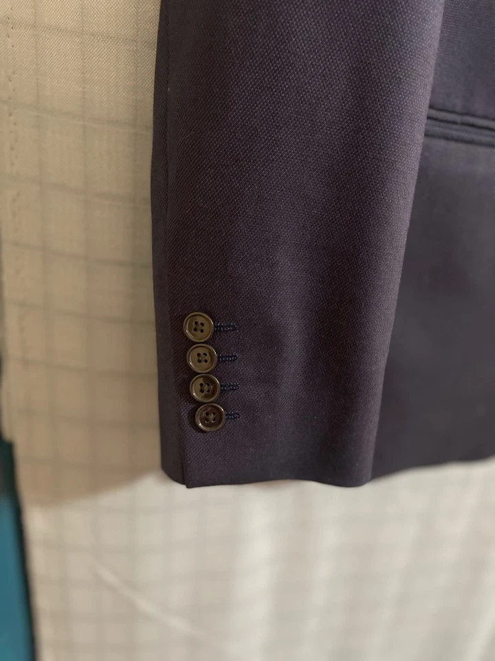 Apt. 9 Blazer Para Hombres 44R Azul Marino Premier Flex Performance Calce Ajustado Abrigo Deportivo Elástico Foto 2 de 4