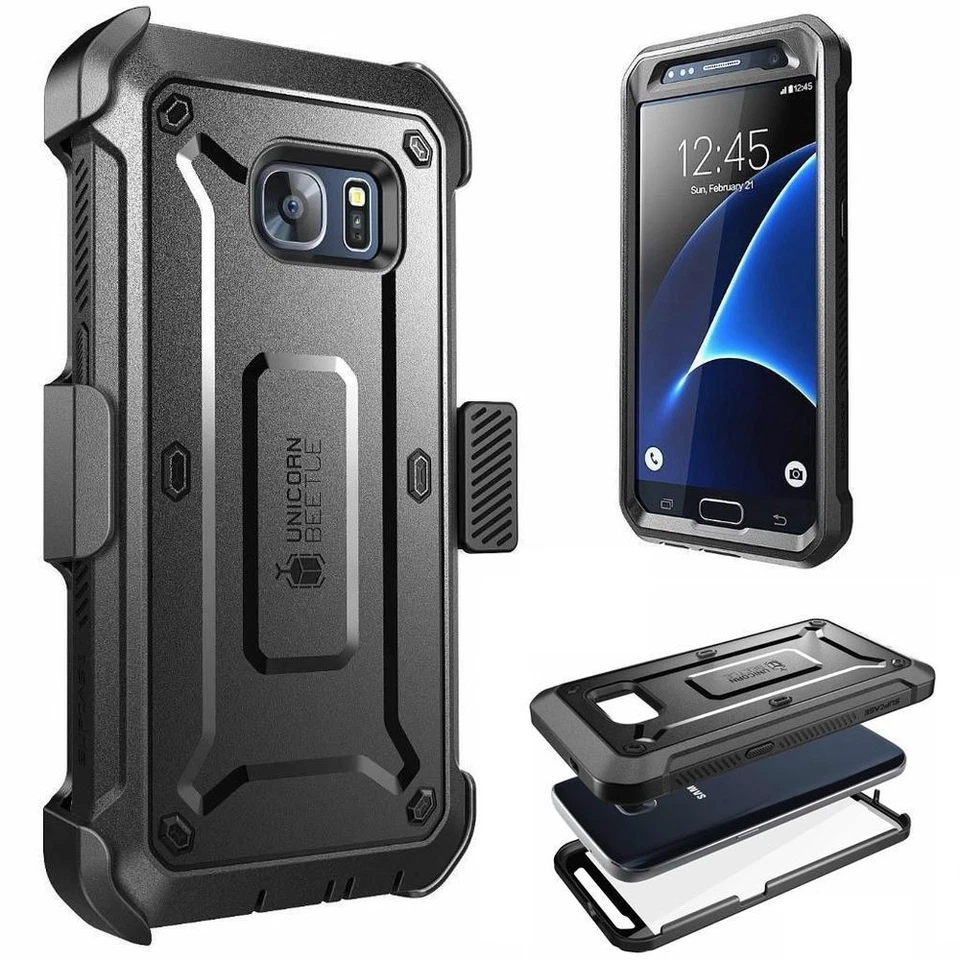 Genuine For Samsung Galaxy S7 S7Edge S7Active, SUPCASE Case with Holster Cover - Image 2 of 4