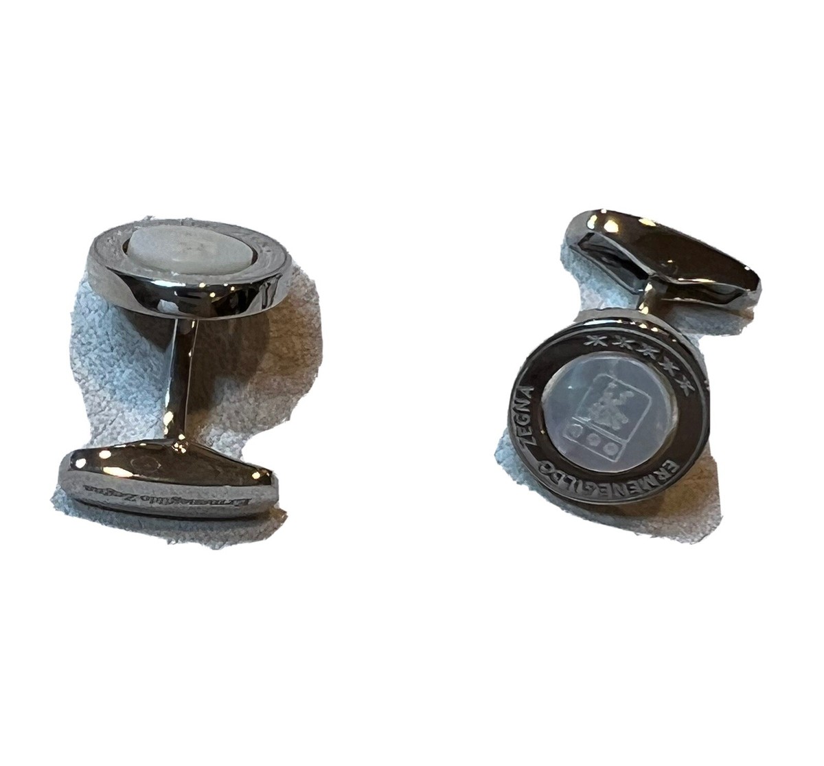 Ermenegildo Zegna Sterling 925 and mother of pearl Cufflinks | eBay
