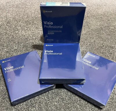 Microsoft Visio Pro 2019 Retail Box Brandneu VERSIEGELT Physisch Lieferung