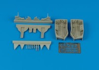 Aires 4357 - 1:48 F6F-3/5 Hellcat Wheel Bay FüR Eduard Bausatz - Neu