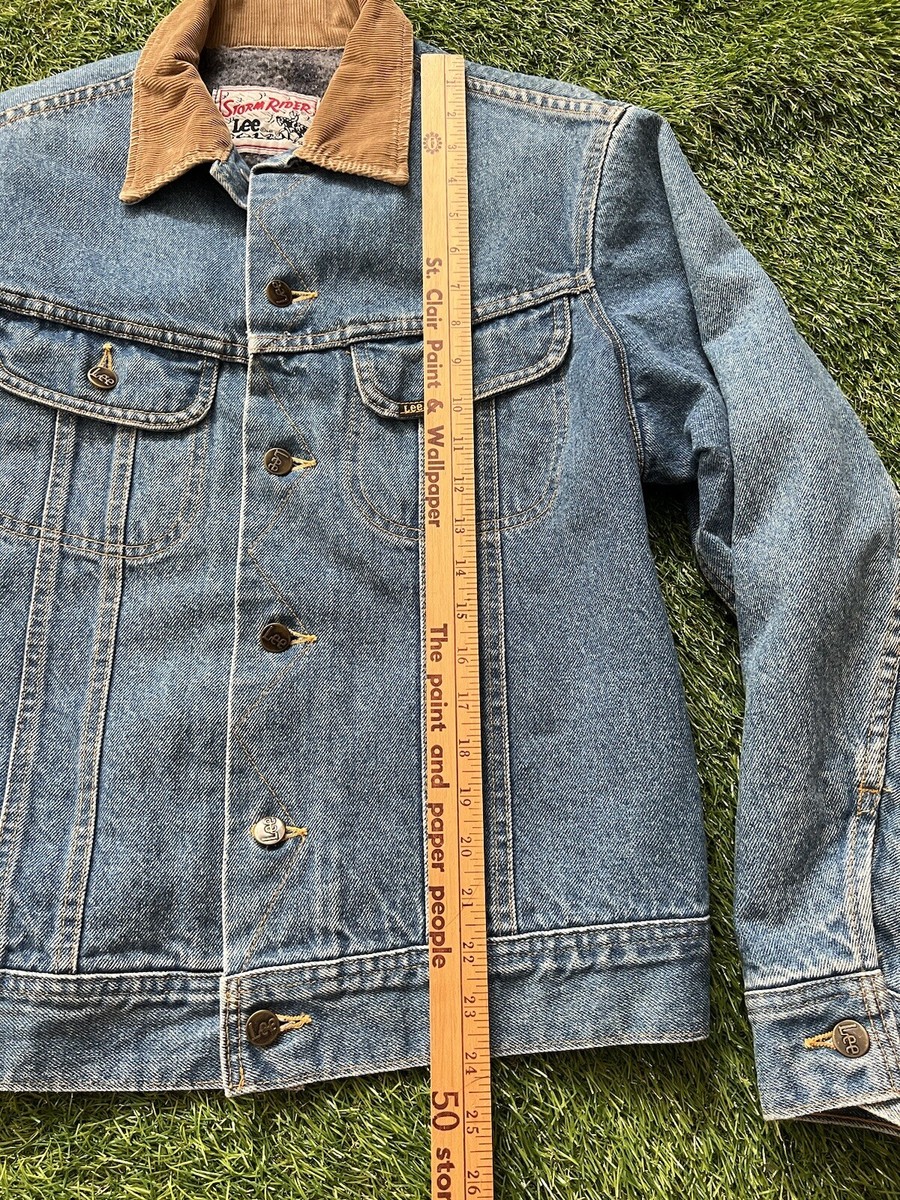 Vintage '92 Lee Storm Rider Denim Jacket Jean Quilt Lined