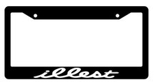 Illest Black License Plate Frame Jdm Auto