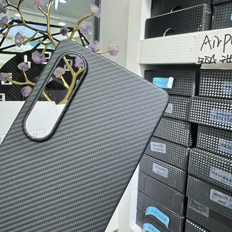 Funda rígida mate ultra delgada de fibra de carbono genuina para Sony Xperia 1 10 VI V Foto 4 de 4