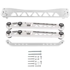 Rear Lower Control Arms Subframe Brace Tie Bar for Honda Civic EK 96-00 Silver