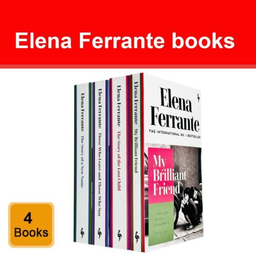 My Brilliant Friend Series Collection Elena Ferrante 4 book Set Neapolitan Novel - Imagen 1 de 5