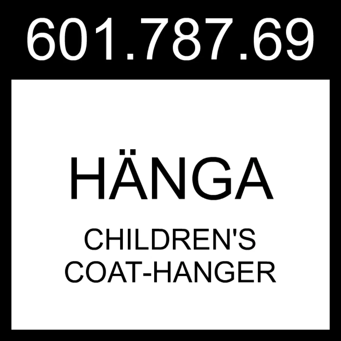 HÄNGA Children's coat-hanger, natural - IKEA