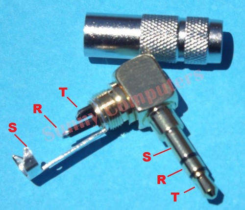 Right Angle Gold Plated Stereo Audio Jack Plug Connector 3.5mm AUX High Quality - Picture 2 of 2