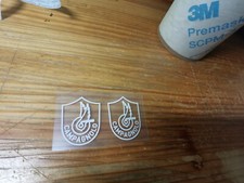 Adesivo decalcomania vinile vecchio logo bianco x2 cerchio Campagnolo adesivo...