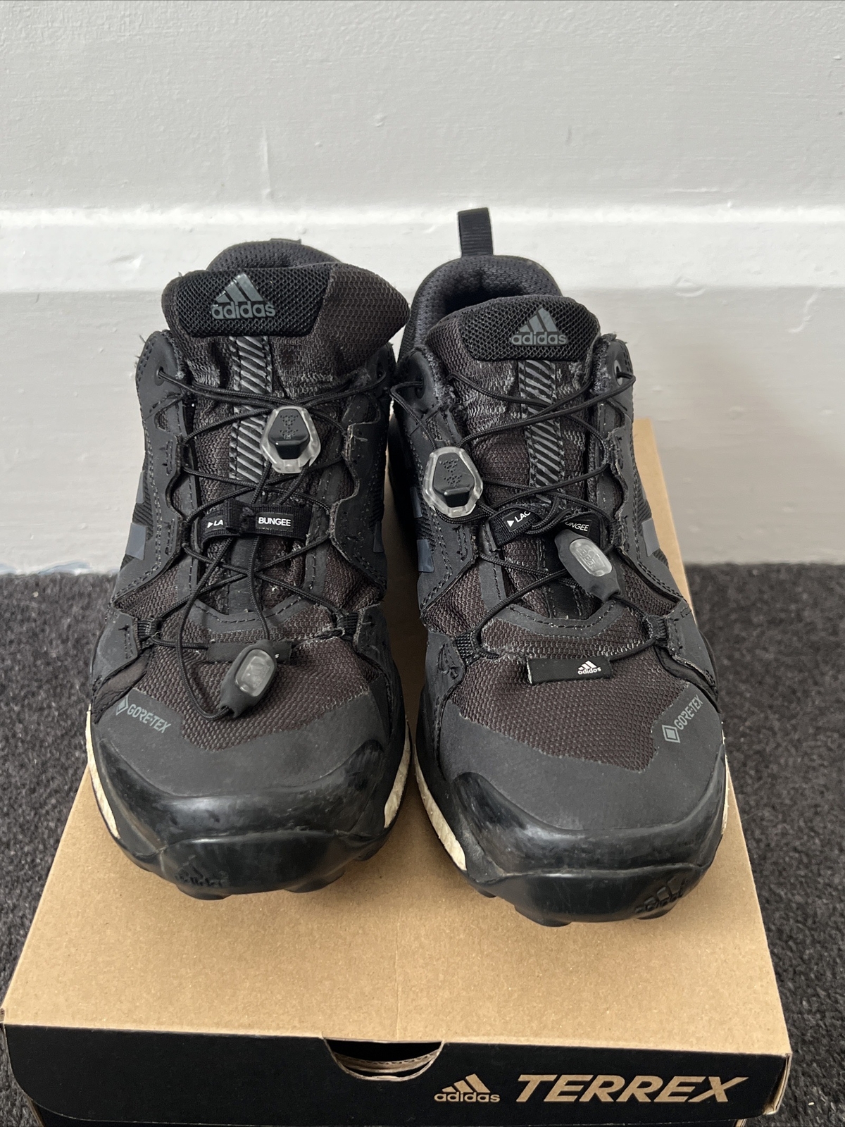 Adidas Womens UK Size 6 Black Trainers Walking Shoes Goretex Boost Terrex Shoes eBay