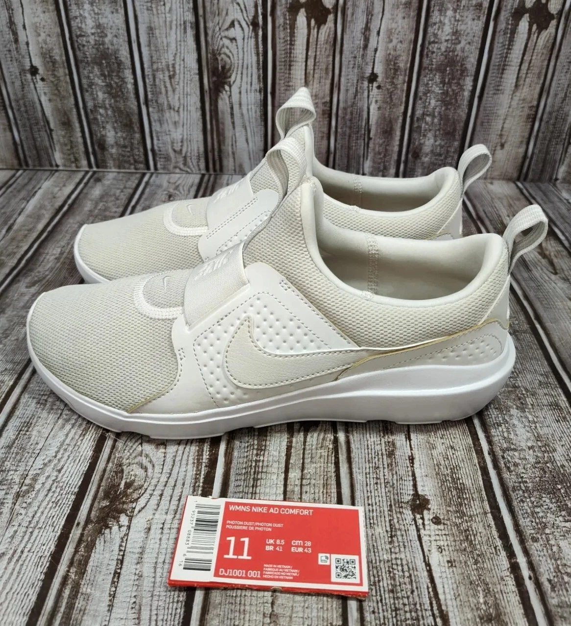 Scarpe da corsa Nike AD Comfort da donna taglia 11 slipon Photon Dust DJ1001 001 nuove senza scatola