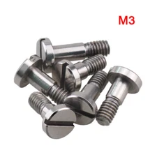 M3 Stainless Steel Slotted Shoulder Cheese Head Screws Machine Slot Drive Bolts
