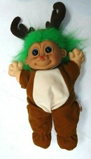 Vintage Russ 14" Soft Body Vinyl Head Christmas Reindeer w/Antlers 2335