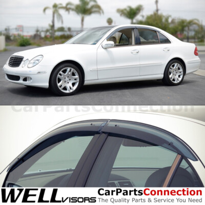 WellVisors Window Visors 2003-2009 MB E-Class W211 Sedan Side Deflectors