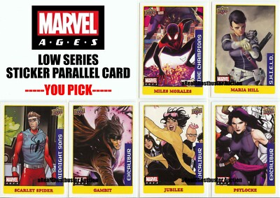 2021 Upper Deck Marvel Ages Low Series Sticker Parallel Cards *You Pick*