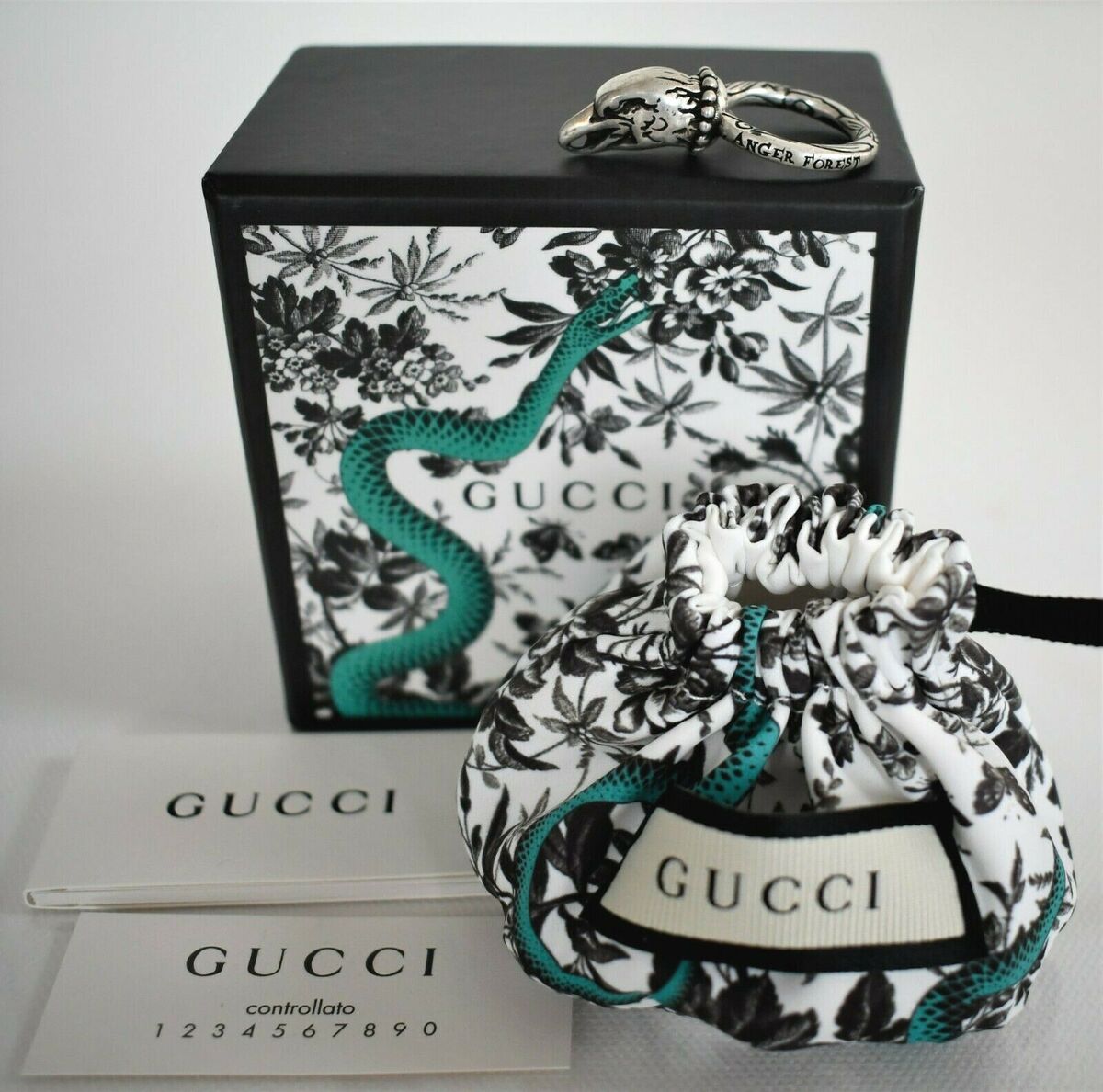 🆕GUCCI *ANGER FOREST* EAGLE HEAD .925 STERLING SILVER Men's 🆕GUCCI *ANGER FOREST* EAGLE HEAD .925 STERLING SILVER Men's