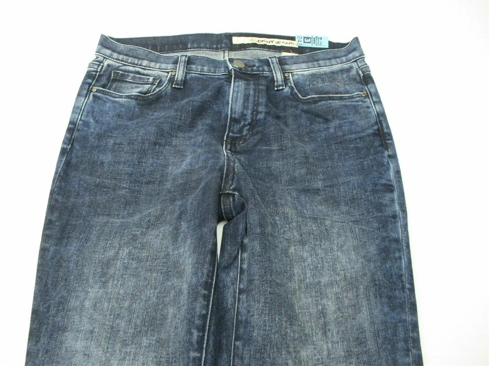 DKNY Jeans Women's Size 4 Stretch Cotton Dark Wash Slim Fit - Image 2 of 4