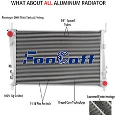 2 Row Aluminum Radiator For 2002-05 Jaguar X-Type 2.5L/02-08 X-Type 3.0L V6