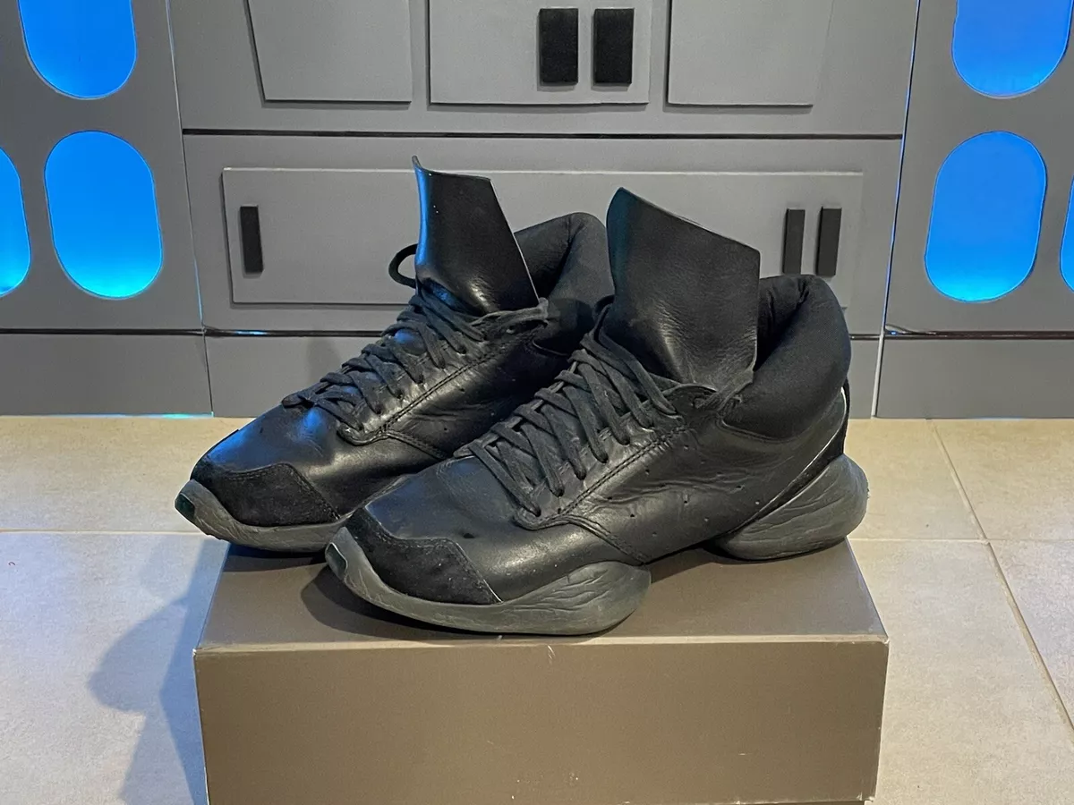 Adidas x Rick Owens Runner Leather Black 6 US Men 7.5 US Women